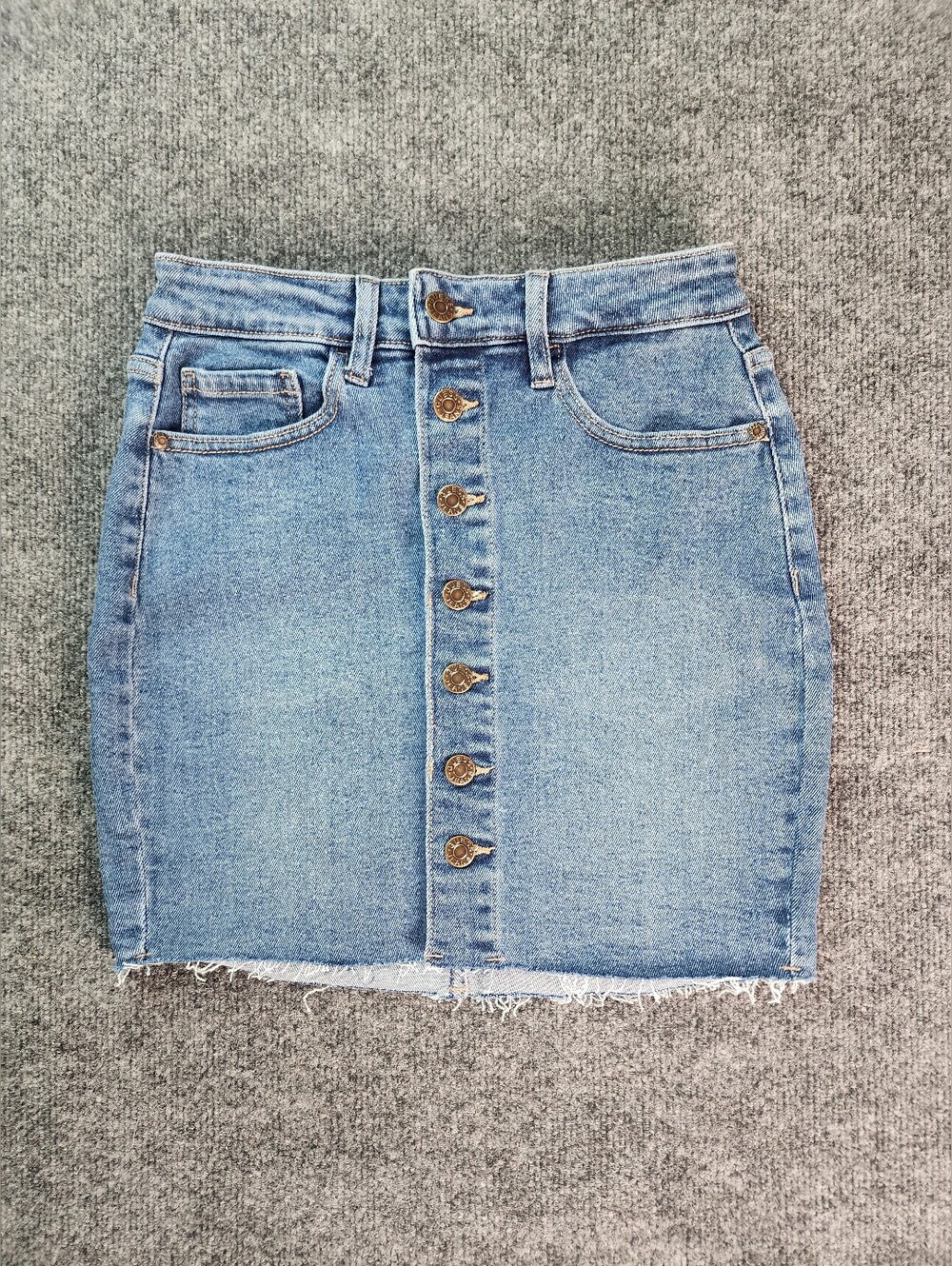 Guess Jean Button Up Skirt Womens Size Small 90s Y2k Vintage
